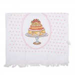 Prosop de bucatarie flausat 100% bumbac 40x66cm "Cake", Clayre & Eef