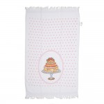 Prosop de bucatarie flausat 100% bumbac 40x66cm "Cake", Clayre & Eef