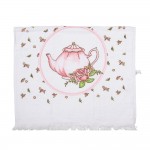 Prosop de bucatarie flausat 100% bumbac 40x66cm "Tea o'Clock", Clayre & Eef