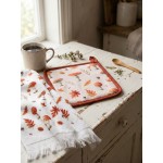 Prosop de bucatarie flausat 100% bumbac 40x66cm "Autumn Leaves", Clayre & Eef