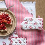 Prosop de bucatarie flausat 100% bumbac 40x66cm "Cupcakes", Clayre & Eef