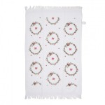 Prosop de bucatarie flausat "Floral Easter Bunny" 40x66 cm, Clayre & Eef