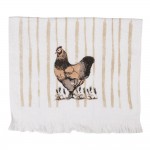 Prosop de bucatarie flausat 100% bumbac 40x66cm "Rustic Farm Life", Clayre & Eef