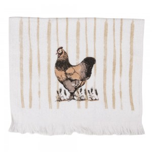Prosop de bucatarie flausat 100% bumbac 40x66cm "Rustic Farm Life", Clayre & Eef