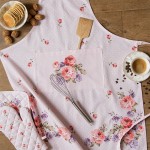 Fata de masa 100% bumbac 100x100cm "Dotty Rose", Clayre&Eef