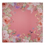 Fata de masa 100% bumbac 100x100cm "Floral Fiesta Pink", Clayre & Eef