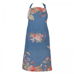 Sort de bucatarie 100% bumbac 70x85cm "Floral Fiesta Blue", Clayre & Eef