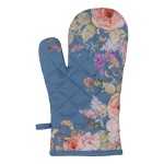 Manusa cuptor 100% bumbac 18x30cm "Floral Fiesta Blue", Clayre & Eef