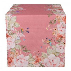 Napron/ traversa de masa "Floral Fiesta Pink" 50x140 cm, Clayre & Eef