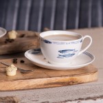 Ceasca cu farfurie "Beach Life" 250ml, Clayre & Eef