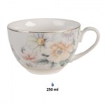 Ceasca cu farfurie "Blooming Petals" 250ml, Clayre & Eef 