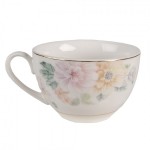 Ceasca cu farfurie "Blooming Petals" 250ml, Clayre & Eef 