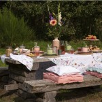 Traversa de masa bumbac 50x160cm "Flower Bomb", Clayre&Eef