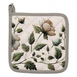 Suport pentru oale fierbinti 100% bumbac 20x20cm "Gently Blooming", Clayre & Eef