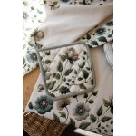 Suport pentru oale fierbinti 100% bumbac 20x20cm "Gently Blooming", Clayre & Eef