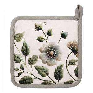 Suport pentru oale fierbinti 100% bumbac 20x20cm "Gently Blooming", Clayre & Eef