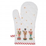 Craciun Manusa cuptor 100% bumbac 12x21 cm "Happy Little Christmas", Clayre&Eef Craciun Manusa cuptor 100% bumbac 12x21 cm "Happy Little Christmas", Clayre&Eef
