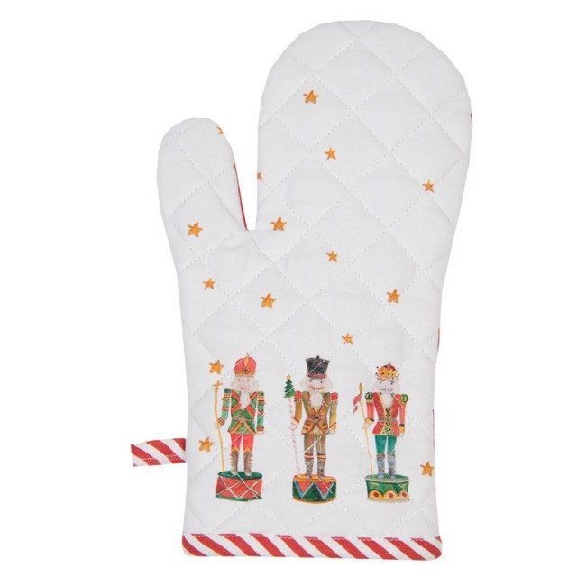 Craciun Manusa cuptor 100% bumbac 12x21 cm "Happy Little Christmas", Clayre&Eef Craciun Manusa cuptor 100% bumbac 12x21 cm "Happy Little Christmas", Clayre&Eef