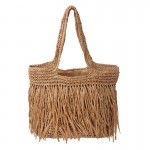 Geanta de plaja Beach Dune 42x42 cm din paie maro