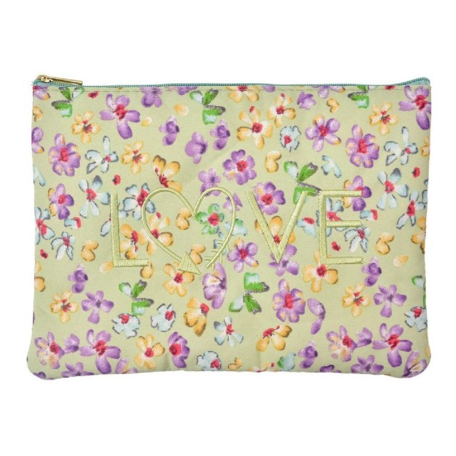 Portfard floral Love 22x16 cm, Clayre&Eef Portfard floral Love 22x16 cm, Clayre&Eef