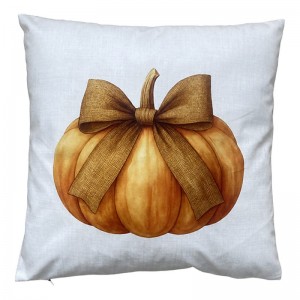 Fata de perna cu umplutura "Golden Pumpkin" 45x45 cm, Clayre & Eef