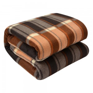 Pled decorativ in carouri Autumn Check, 180 x 200 cm