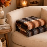 Pled decorativ in carouri Autumn Check, 180 x 200 cm Pled decorativ in carouri Autumn Check, 180 x 200 cm