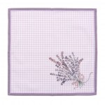 Servetel textil bumbac 40x40cm "Lavender Garden", Clayre&Eef