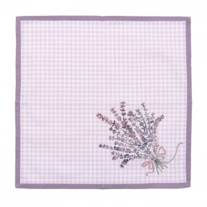 Servetel textil bumbac 40x40cm "Lavender Garden", Clayre&Eef