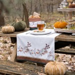 Traversa de masa bumbac 50x160cm "Little Fall Jewels", Clayre&Eef