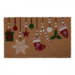 Covoras de intrare "Jingle Bells" 75x45 cm, Clayre & Eef