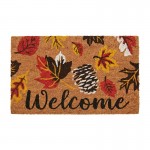 Covoras de intrare "Brown Leaves" 75x45 cm, Clayre & Eef