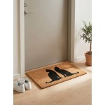 Covoras de intrare "Black Cats" 75x45 cm, Clayre & Eef