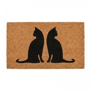Covoras de intrare "Black Cats" 75x45 cm, Clayre & Eef