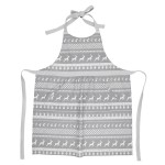 Craciun Sort de bucatarie 100% bumbac 70x85cm "Nordic Grey", Clayre & Eef