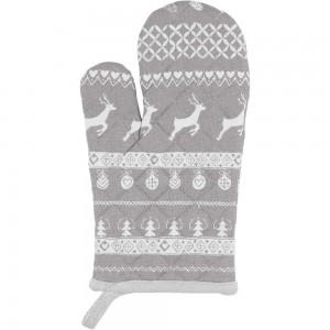 Manusa cuptor 100% bumbac 16x30cm "Nordic Grey", Clayre&Eef
