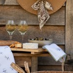 Set 6 buc Suport de masa 100% bumbac 48x33cm "Colorful Flowers", Clayre&Eef