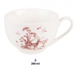 Craciun Ceasca cu farfurie "Pretty Forrest" 200ml, Clayre & Eef