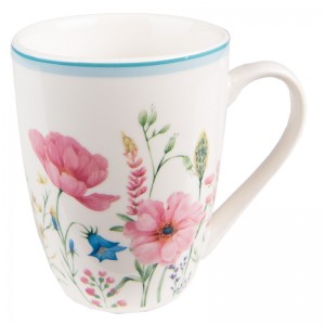 Cana "Pink Porcelain Flowers" 330ml, Clayre & Eef 