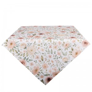 Fata de masa 100% bumbac 100x100cm "Summer Rose Bouquet", Clayre & Eef