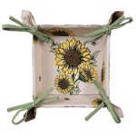 Cos de paine "Sunny Sunflowers" 35x35 cm, Clayre&Eef