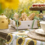 Cos de paine "Sunny Sunflowers" 35x35 cm, Clayre&Eef