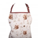 Sort de bucatarie 100% bumbac 70x85 cm "Tiny Squirrel Tales", Clayre & Eef