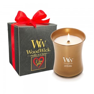 Gift of Light - Lumanare parfumata colectia Precious Metals Volcanic Orris in cutie de CADOU, Woodwick