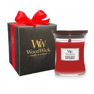 Gift of Love - Lumanare parfumata Crimson Berries in cutie de CADOU, Woodwick