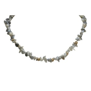 Colier elegant de dama, Ellie, gri
