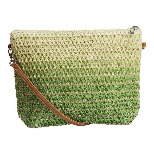 Geanta de umar Emilia din paie 28x6x22 cm, verde Geanta de umar Emilia din paie 28x6x22 cm, verde