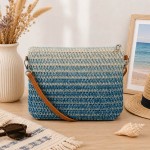 Geanta de umar Emilia 28x6x22 cm, albastru