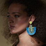 Cercei Dama Eloise Verde/Turquoise
