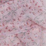 Esarfa roz cu imprimeu floral Poppy 58x58 cm